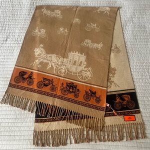 Hermes stole / wrap / scarf, double face, reversible